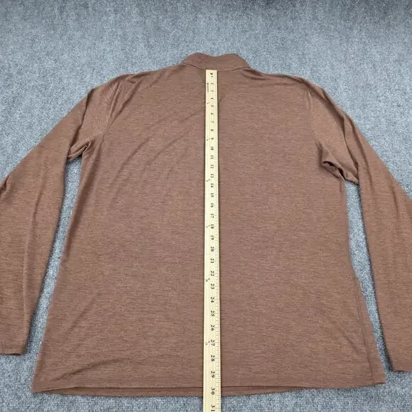 Vuori Pullover Men XL Brown Ease Performance 1/2 Half Zip 2.0 Long Sleeve Active - Picture 7 of 14